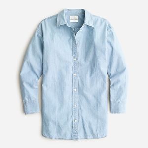 J crew relaxed-fit chambray shirt